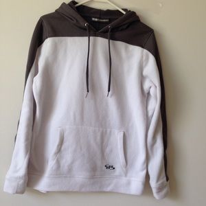 Gray & White Active Hoodie